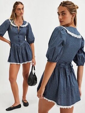 FREE PEOPLE Need To Know Mini Dress New Without Tag Size 12